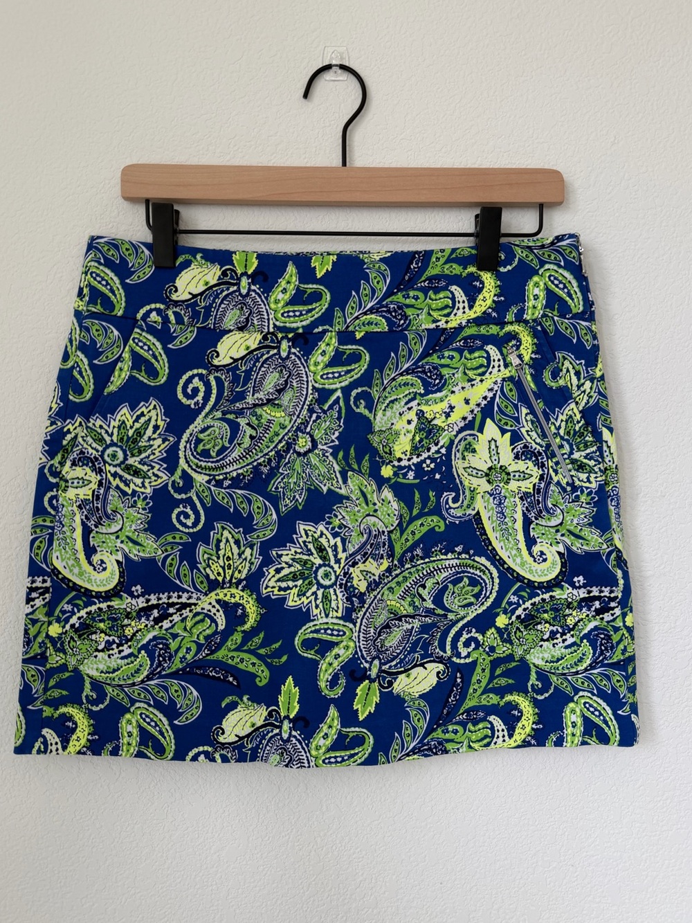 Polo Ralph Lauren Golf Paisley Floral Skort size 4 in Royal Blue/Neon Green
